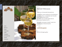 Tablet Screenshot of brueckenkeller.com